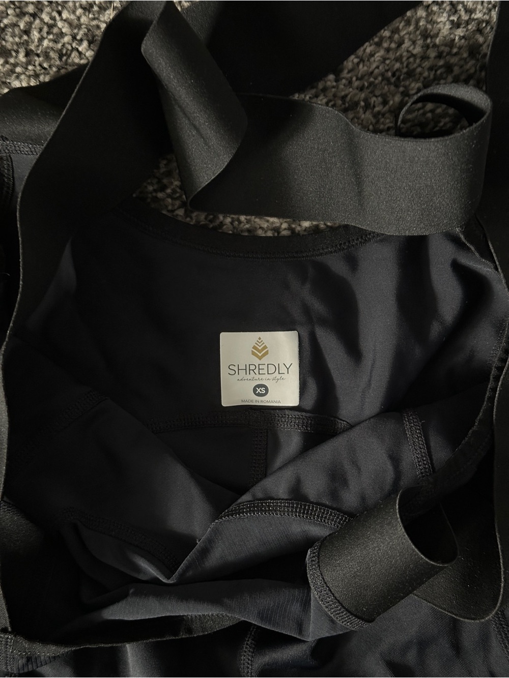Black Shredly Biker Bib XS - Picture 5 of 6